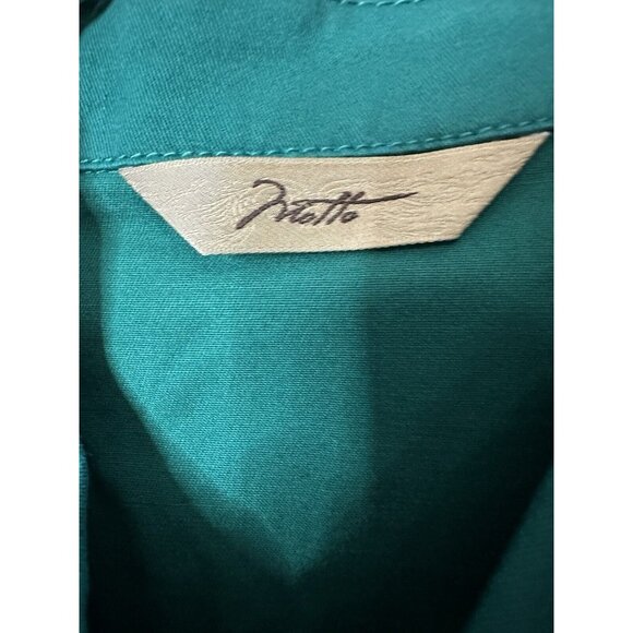 Motto Long Sleeve Button Front Dark Green Jacket w/ Pleat Detailing Size Medium - Picture 6 of 12